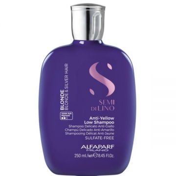 Sampon pentru Neutralizarea Tonurilor de Galben - Alfaparf Milano Semi di Lino Anti-Yellow Low Shampoo, 250 ml Sampon pentru Neutralizarea Tonurilor de Galben - Alfaparf Milano Semi di Lino Anti-Yellow Low Shampoo, 250 ml