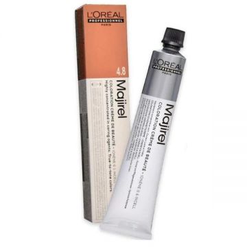 Vopsea permanenta L'Oreal Professionnel Majirel Ionene G incell  nr. 4,8 saten mediu mocha