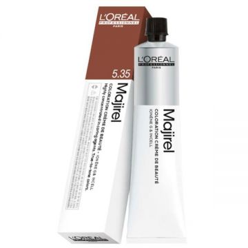 Vopsea permanenta L'Oreal Professionnel Majirel Ionene G incell  nr. 5,35 saten deschis auriu acaju
