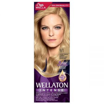 Vopsea Permanenta - Wella Wellaton Intense Color Cream, nuanta 9/1 Blond Cenusiu Luminos