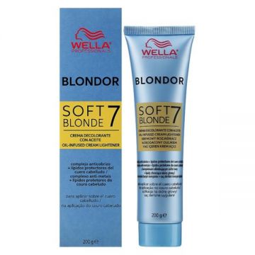 Crema Decoloranta - Wella Professionals Blondor Soft Blonde Cream, 200 g