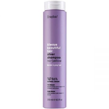 Sampon pentru Repararea Parului Blond & Neutralizarea Tonurilor Galbene - Erayba/ ABH Silver Shampoo No-Yellow 250 ml Sampon pentru Repararea Parului Blond & Neutralizarea Tonurilor Galbene - Erayba/ ABH Silver Shampoo No-Yellow 250 ml