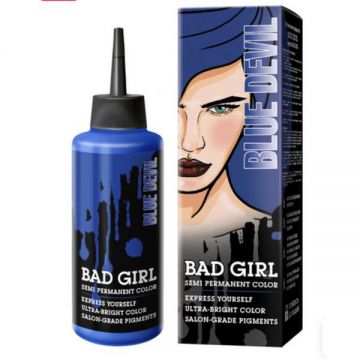 Vopsea PROFESIONALA directa  semi-permanenta - Bag Girl - Blue Devil / Albastru, 150ml
