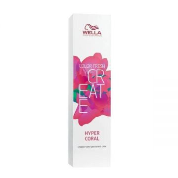 Vopsea Semipermanenta - Wella Professionals Color Fresh Create, Hyper Coral, 60 ml