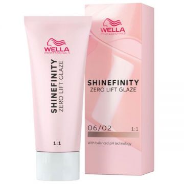 Vopsea Translucida Demipermanenta - Wella Professionals Shinefinity Zero Lift Glaze, nuanta 06/6 Cherry Wine, 60 ml