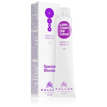 Kallos KJMN Professional Cream Hair Colour Keratin & Argan Oil culoare par