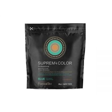 Pudra Decoloranta FarmaVita - Suprema Color Professional Bleaching Powder Blue, 500 g