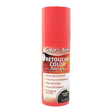 Spray pentru retusarea culorii radacinilor COLOR & SOIN (Gramaj: 75 ml, Culoare produse: Saten inchis) Spray pentru retusarea culorii radacinilor COLOR & SOIN (Gramaj: 75 ml, Culoare produse: Saten inchis)